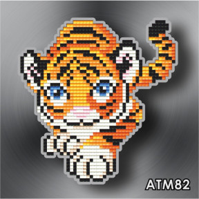 Крадущийся тигр Магнит детский Алмазная техника АртСоло АТМ82