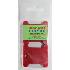 Шпулі пластикові для муліне (20шт), колір червоний БП8