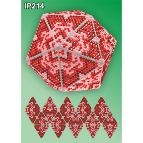 Квітка 3d Новорічна куля Набір для викладення пластиковими алмазиками Натхнення IP214