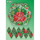 Букет троянд 3d Новорічна куля Набір для викладення пластиковими алмазиками Натхнення IP005