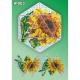 Соняшники 3d Новорічна куля Набір для викладення пластиковими алмазиками Натхнення IP003