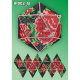 Розы на черном 3d Новогодний шар Набор для выкладки пластиковыми алмазиками Вдохновение IP002_B