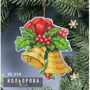Мелодия Рождества Набор для вышивания новогодней игрушки ТМ КОЛЬОРОВА НІ_014