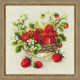 Набор для вышивки крестомРиолис 1449 Садовая клубника фото