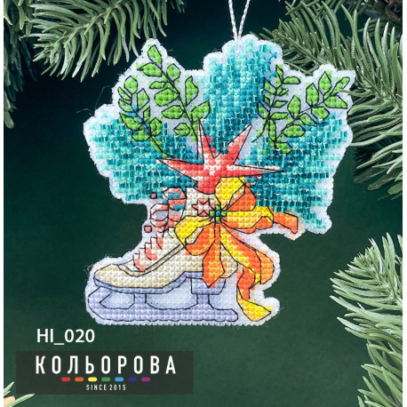 Зимняя сказка Заготовка для вышивания новогодней игрушки ТМ КОЛЬОРОВА НI_020