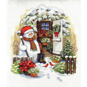 Набор для вышивания Dimensions 08817 Garden Shed Snowman