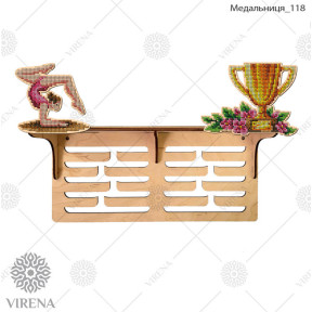 Медальница с полочкой из дерева (фанеры) под вышивку Virena МЕДАЛЬНИЦА_118