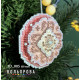 Морозна квітка Набір для вишивання новорічної 3D іграшки ТМ КОЛЬОРОВА 3D_005