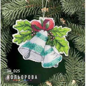 Мелодия праздника Набор для вышивания новогодней игрушки ТМ КОЛЬОРОВА НІ_025