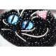 Чорне кошенятко Набір для вишивки прикраси Tela Artis Б-119