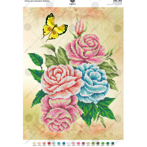 Цветы Схема для вышивания бисером Virena А3Н_253