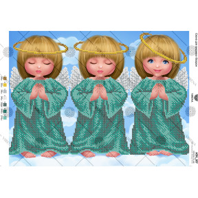Ангелы Схема для вышивания бисером Virena А3Н_187