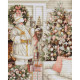 Санта з різдвяною ялинкою Набір для вишивання хрестиком Luca-S BU5019