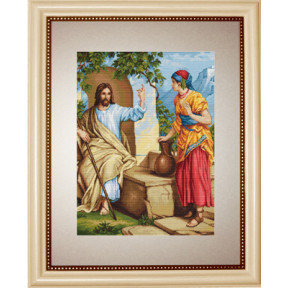 Набор для вышивки Luca-S B478 Иисус и самаритянка 