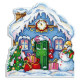 Новогодний домик Набор для вышивания крестиком новогодней игрушки Classic Design 8321