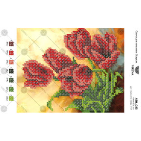 Цветы Схема для вышивания бисером Virena А5Н_023