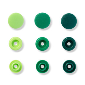 Кнопки "Color Snaps", 12,4мм (зеленого кольору) Prym 393001