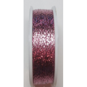 Металізована нитка плоска Люрекс Адель 80-08 рожевий світлий 100м