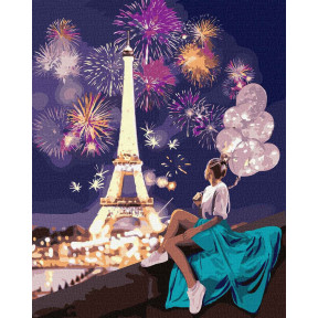 Яркий Париж Набор для росписи по номерам Идейка КНО4792 фото