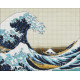 Велика хвиля в Канагаві Набір алмазного живопису Ідейка AMO7223