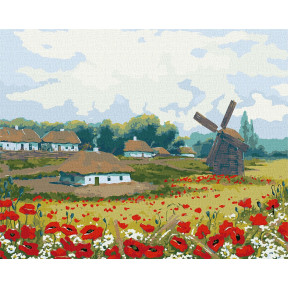 Лето на хуторе Набор для росписи по номерам Идейка KHO6302