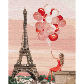 Красные краски Парижа Набор для росписи по номерам Идейка