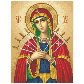 Богородица Семистрельная (большая) Набор для вышивания бисером