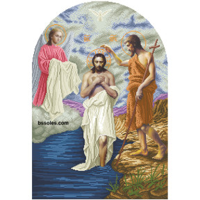 Хрещення Господнє (іконостас) Набір для вишивання бісером БС Солес І-ХГ