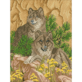Вовки (малі) Набір для вишивання бісером БС Солес ДПМ-01 фото