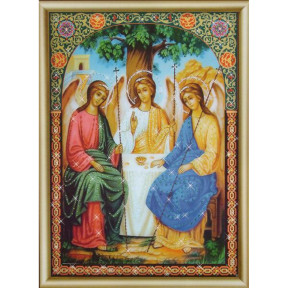 Икона Пресвятой Троицы Набор для вышивания стразами Чарівна