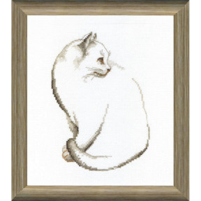 Серый котик Набор для вышивания крестом Crystal Art ВТ-095 фото