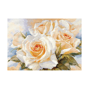 Набор для вышивки крестом Алиса 2-32 Белые розы