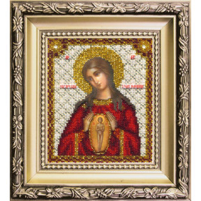 Икона Богородицы Помощница в родах Набор для вышивания ювелирным бисером Чарівна мить БЮ-014