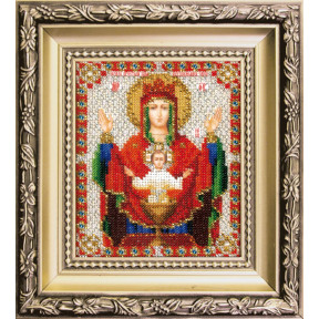 Ікона Божої Матері Набір для вишивання ювелірним бісером Чарівна мить БЮ-010