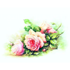 Розы Принт для художественной вышивки Alisena AL1085а фото