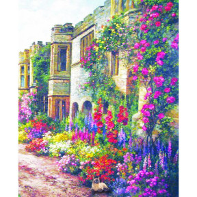 Цветочный замок Принт для художественной вышивки Alisena