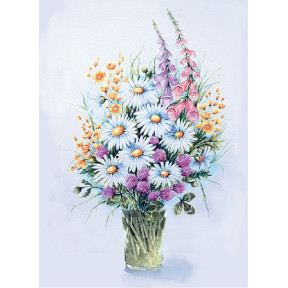 Квіти польові Принт для художньої вишивки Alisena AL1065а фото