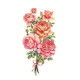 Розы Принт для художественной вышивки Alisena AL1012а фото