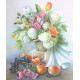 Квіти та фрукти Принт для художньої вишивки Alisena AL1013а фото
