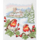 Набір для вишивання хрестиком Зимові робіни (Winter Robin) ANCHOR PCE0501