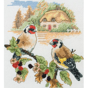 Набір для вишивання хрестиком Осінній щиголі (Autumn Goldfinch) ANCHOR PCE0506