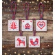 Набір для вишивання хрестиком Різдвяні прикраси (Christmas Decoration: Red and Blue) ANCHOR AKE0016-0001
