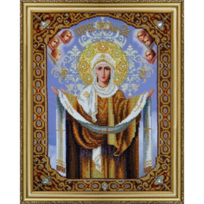 Набор для вышивания Картины Бисером Р-201 Икона Покров Пресвятой Богородицы
