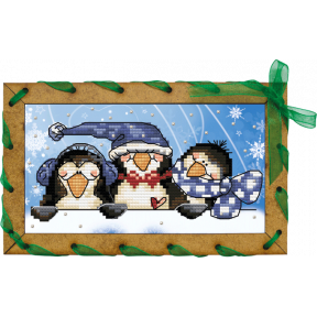 Набір для вишивання хрестиком Нова Слобода ОР-7504 Пінгвінчики