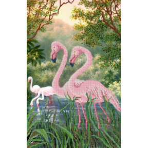 РКП-2-004 Рисунок на ткани Марічка Фламинго фото