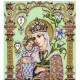 Богородица Неувядаемый цвет в рамке Набор для вышивания бисером Изящное Рукоделие БП-163
