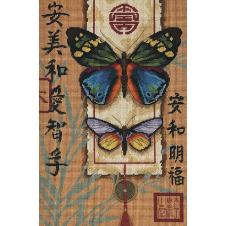Набір для вишивання Dimensions 20065 Asian Butterflies фото