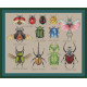 Сет жуків Набір для вишивання хрестиком Little stitch 220013