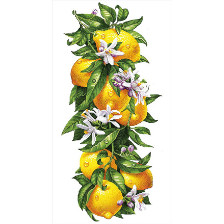 Соковиті лимони Схема для вишивання бісером Tela Artis ТК-097