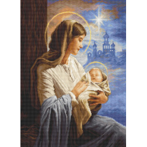 Діва Марія з Немовлям Набір для вишивання хрестиком Luca-S B617